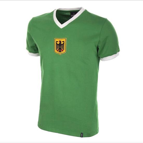 Camiseta de Visitante - Hombre - Alemania Años 70 - Retro - Manga Corta - Verde
