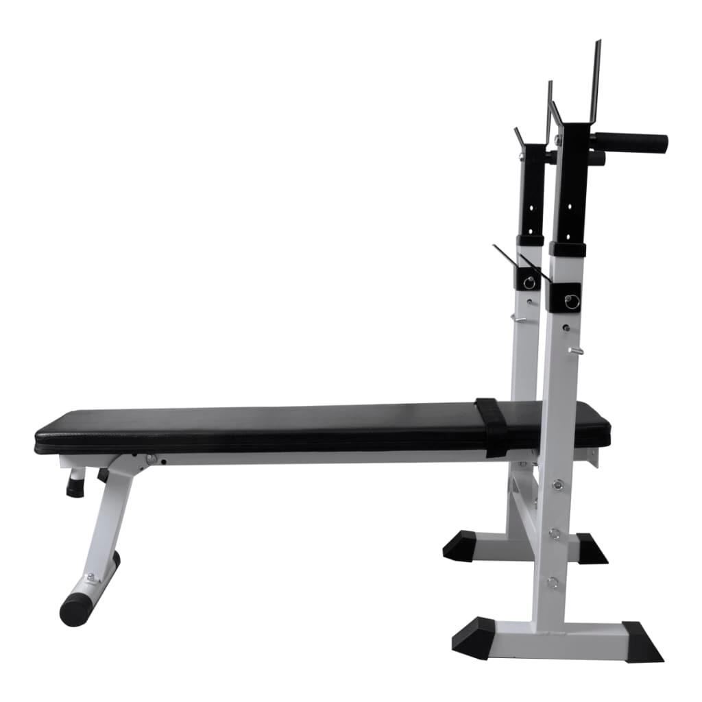 Banco de entrenamiento de fitness y musculación recto 3/4