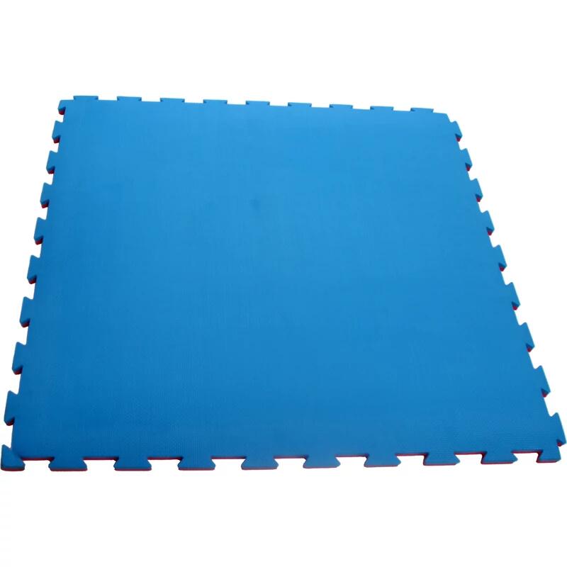 Puzzle-Tatami-Matte Aktivsport 100 x 100 x 3 cm rot-blau 2/7