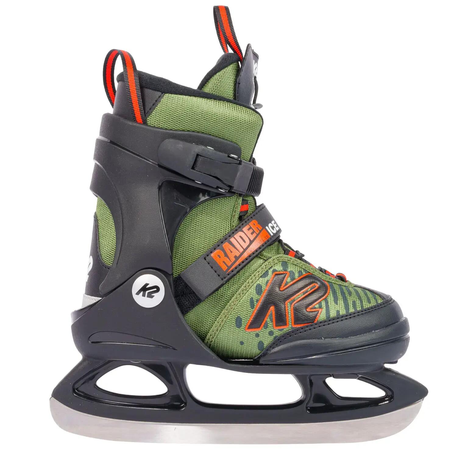 Gyerek állítható jégkorcsolya - K2 Raider Ice Pro black/green 2/7