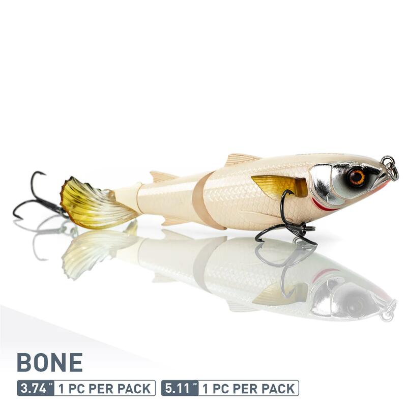 Poisson nageur -  Drunken Mullet – 13cm – Bone