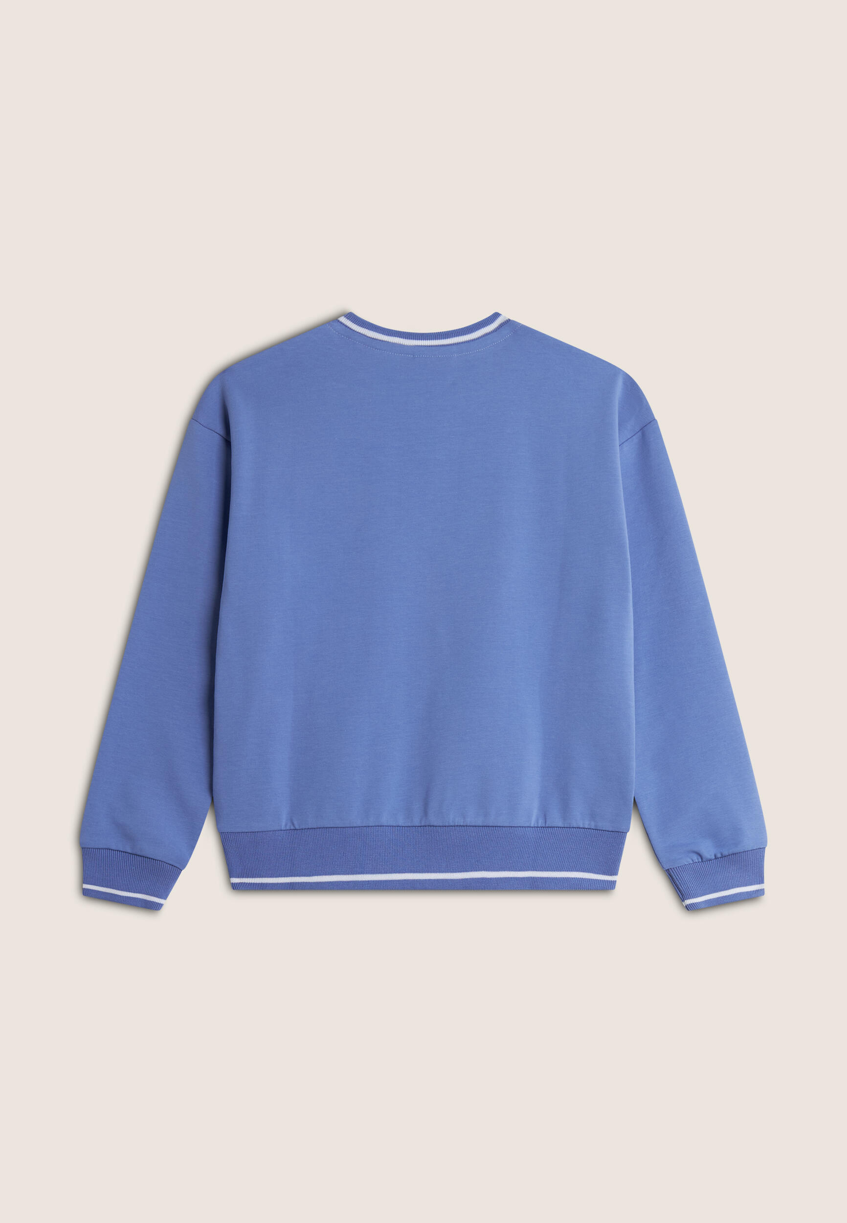 Sudadera con cuello redondo Comfort Fit de algodón elástico para niña 2/3