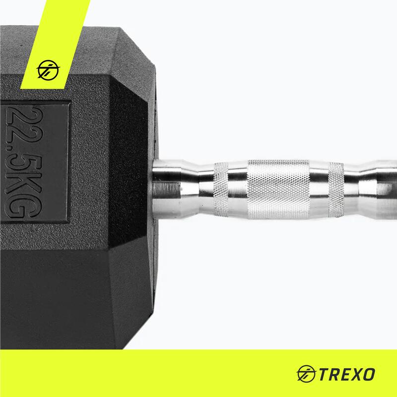 Haltère TREXO caoutchouté 2