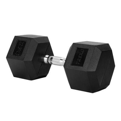TREXO Hex gummierte Hantel 22.5 kg