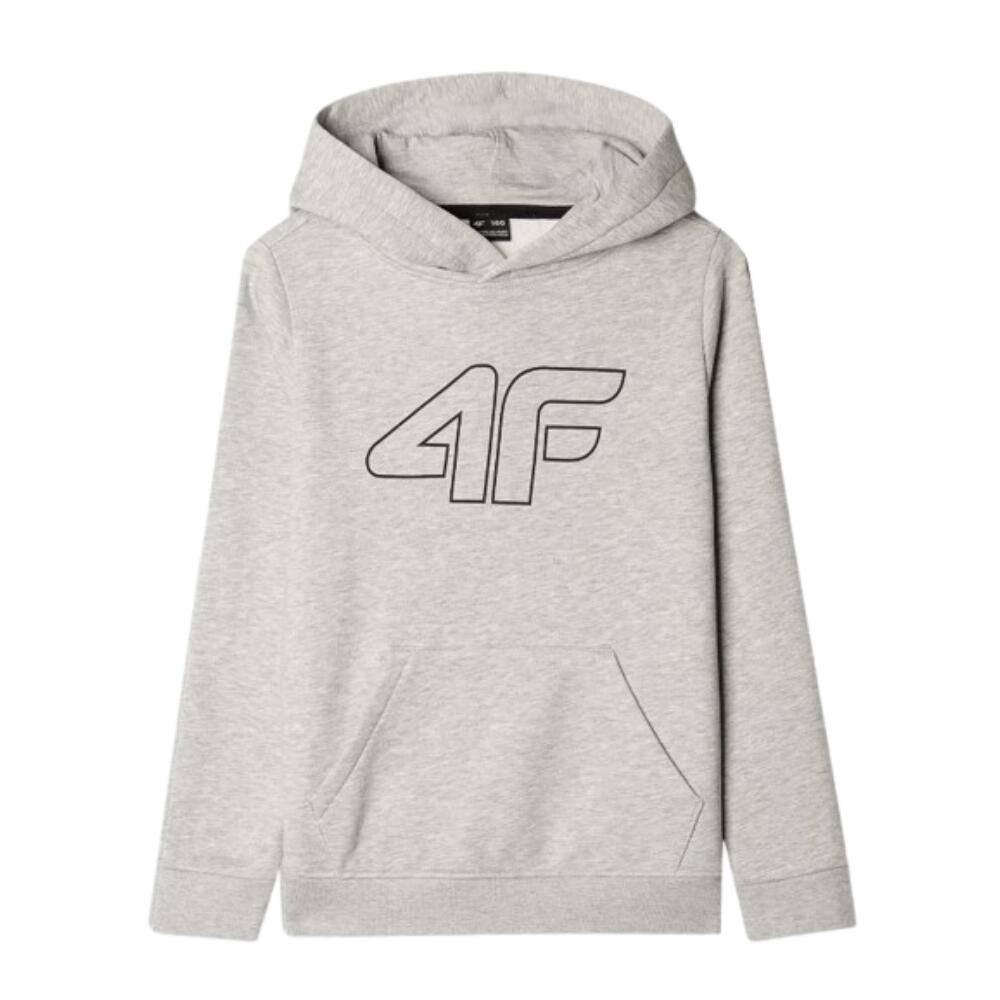 Sweatshirt com capuz para rapaz 4F SM1292. Cinzento 4/4