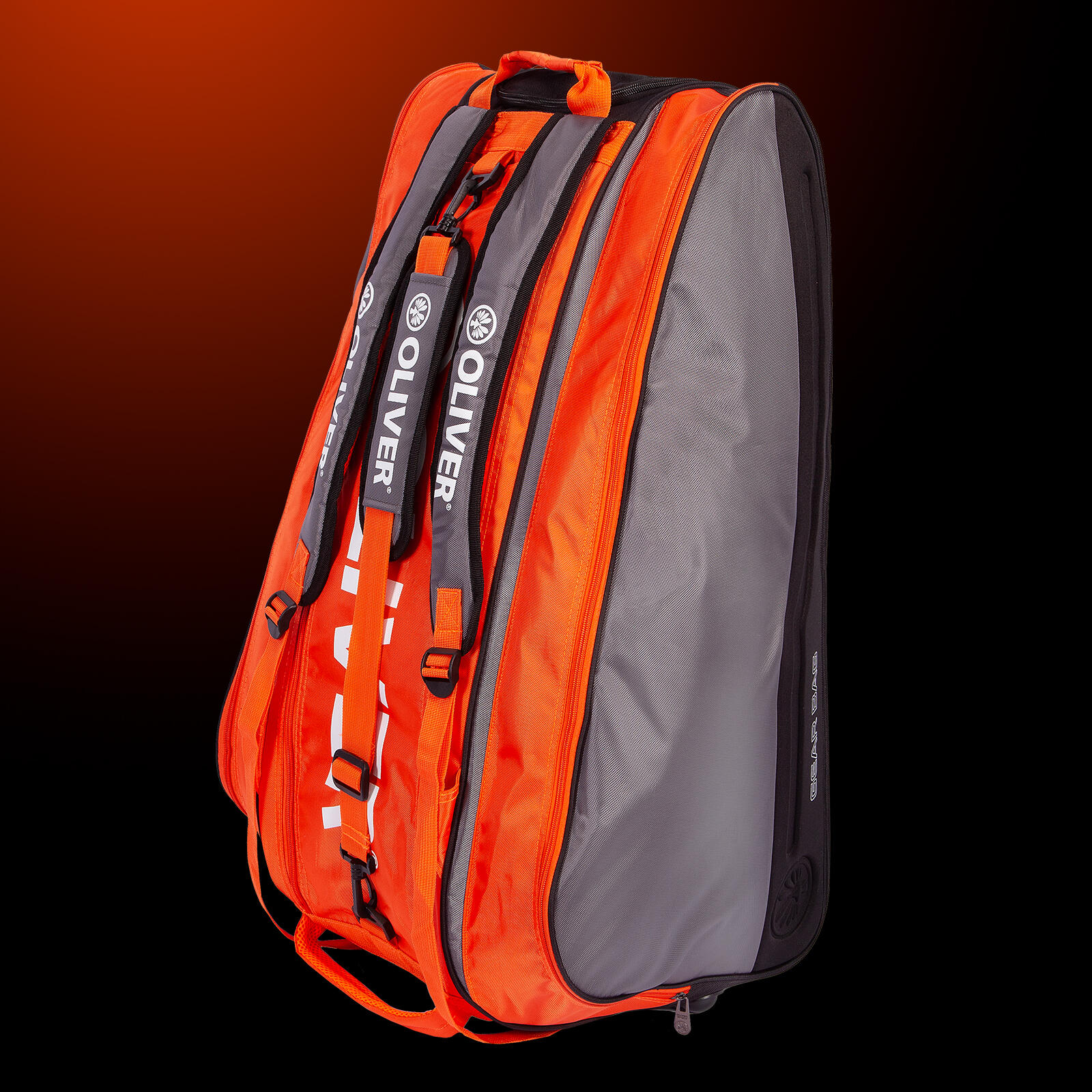 Tennis tas OLIVER - Gearbag zilver-oranje 2/3