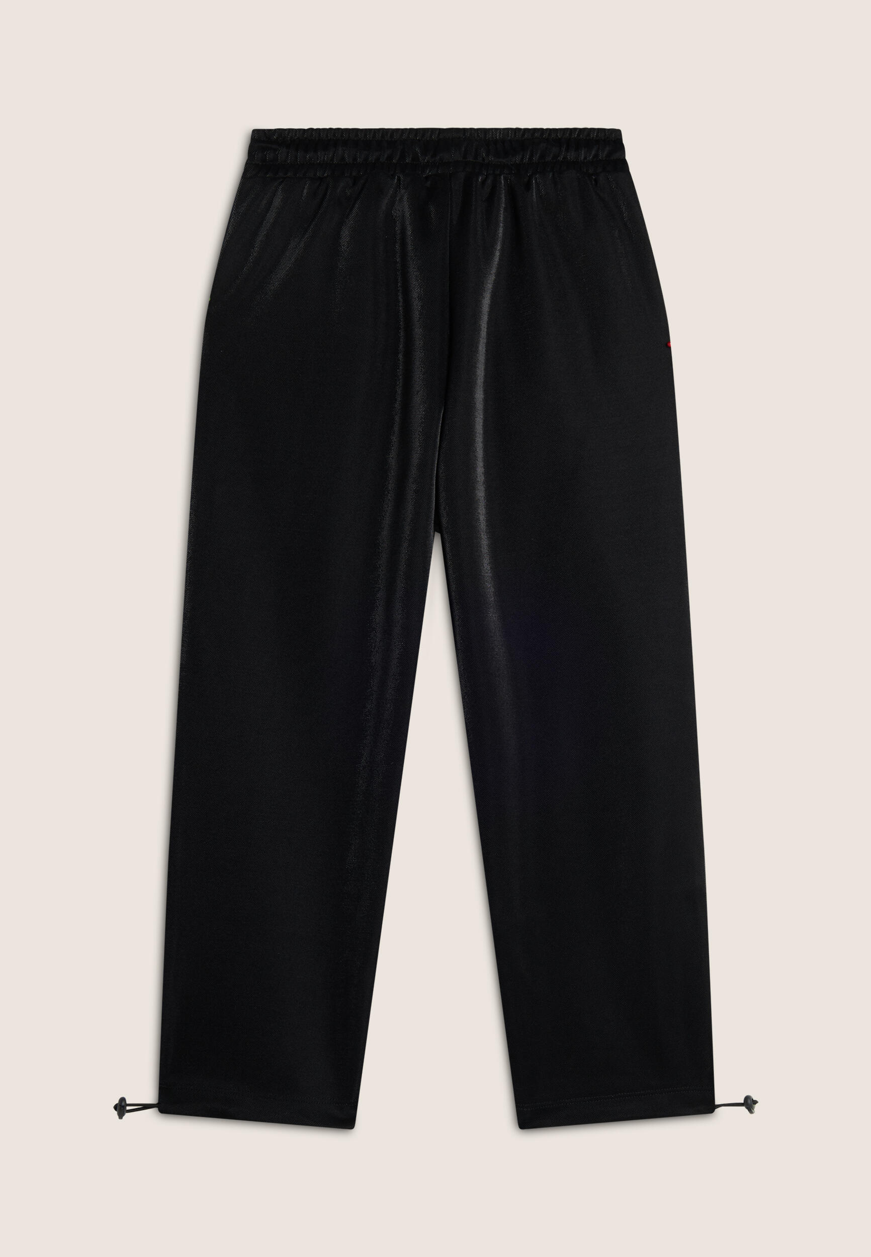 Pantalones de ajuste cómodo para niña con cintura y dobladillo con cordón 2/3