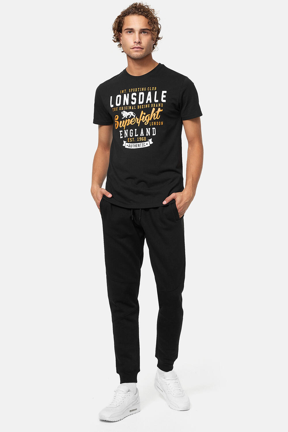 LONSDALE Heren-T-shirt normale pasvorm TOBERMORY 3/5