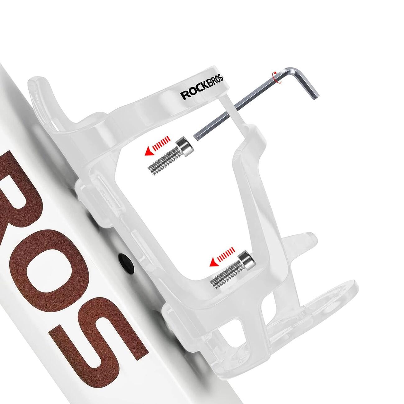 Porte-bidon de vélo Rockbros  - Blanc 2/5