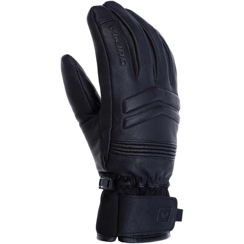 Leather ski gloves Viking Tonales
