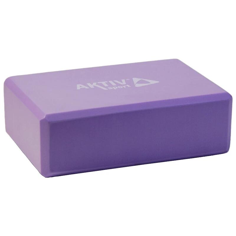 Cubo per yoga Aktivsport 23x15x7,5 cm viola 2/2