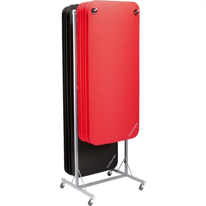 Fitnessmatte ProfiGymMat 120x60x1 cm, anthrazit, mit Ösen zum Aufhängen 2/3