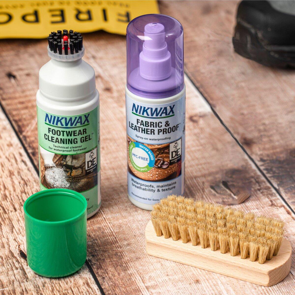 NikWax Twin 125ml Voordeel set: Fabric & Leather Proof / Footwear Cleaning Gel 2/3