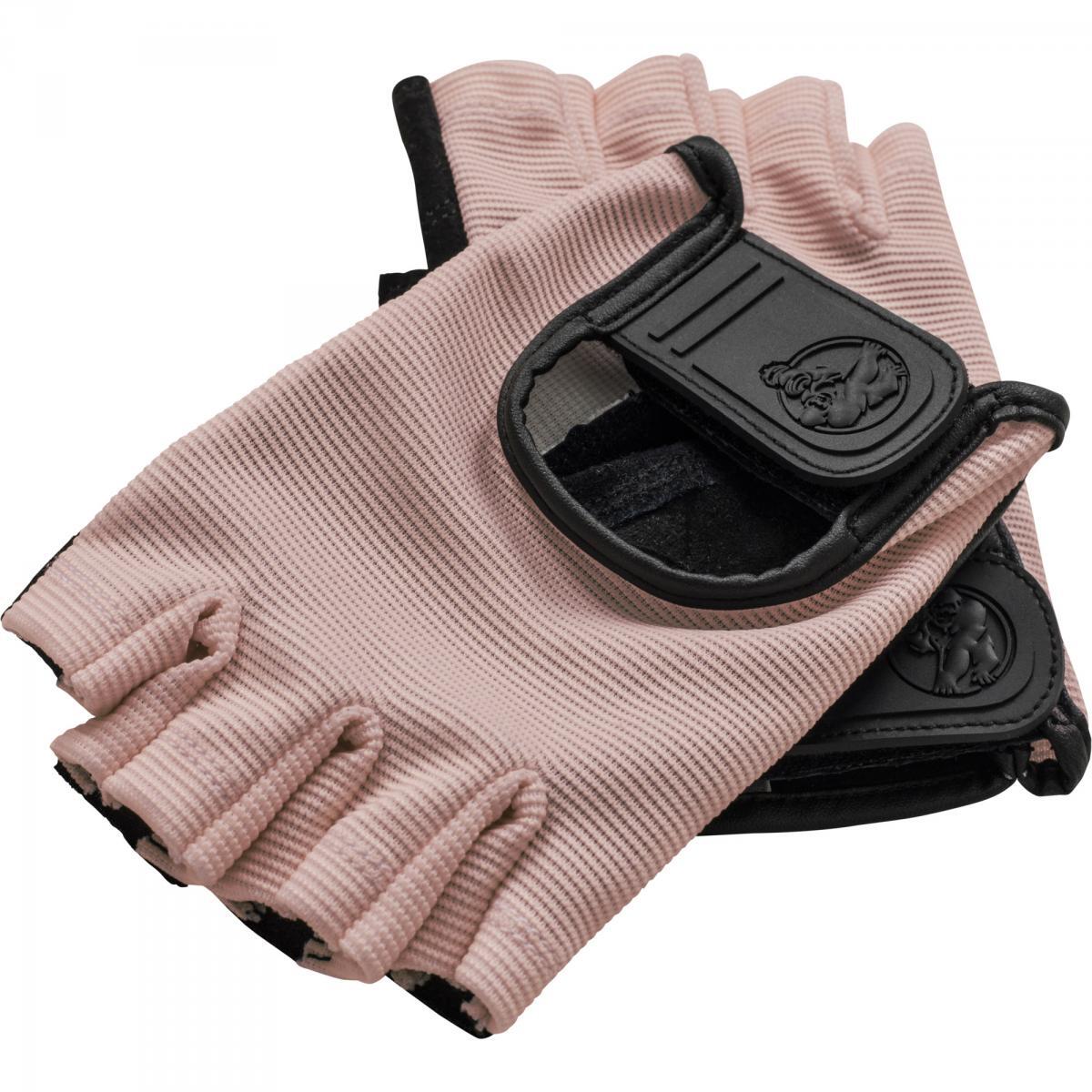 Gorilla Sports Soft Leather Fitness Gloves - Bordeaux/Pink 3/7
