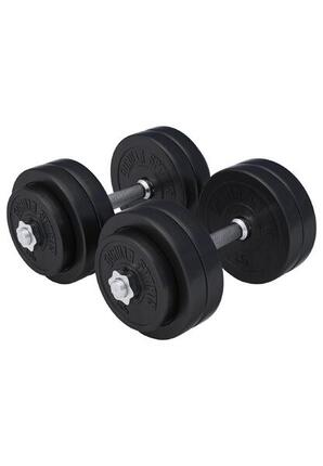 KIT HALTÈRES COURT DE 30KG AVEC DISQUES PLASTIQUES | MUSCULATION | 30MM/31MM