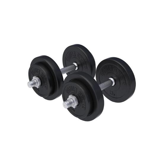 Hantle 2x10kg bitumiczne regulowane 31 mm Gorilla Sports