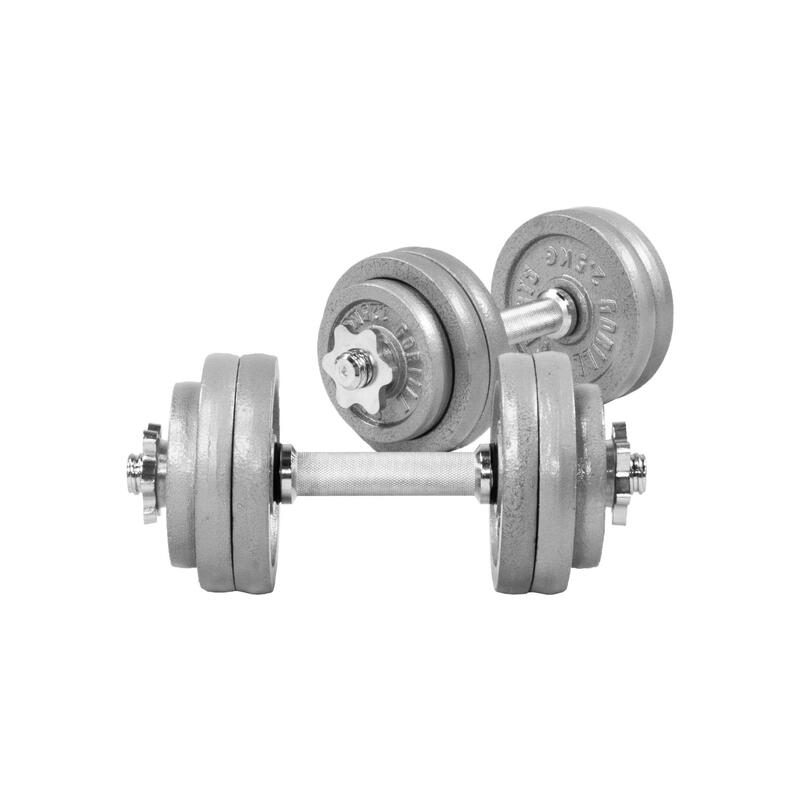 Kit Haltères Court + 2 Barres 30 KG