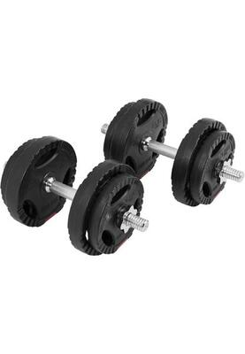 Dumbbellset 20 kg - halterset - verstelbare halters - gripper kunststof - 30 mm