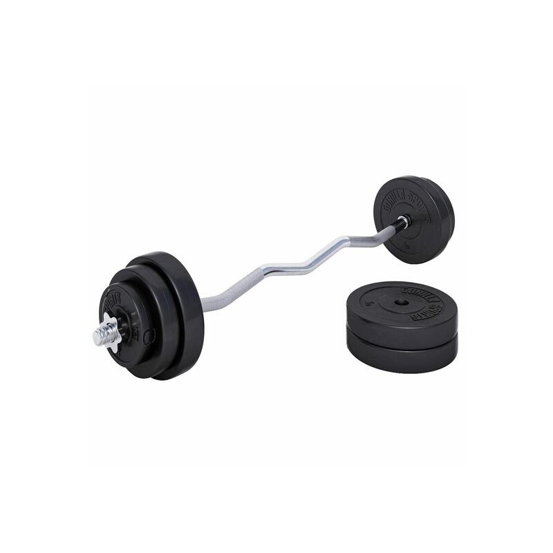 Kit Haltères + Barre Curl + Disques 35KG