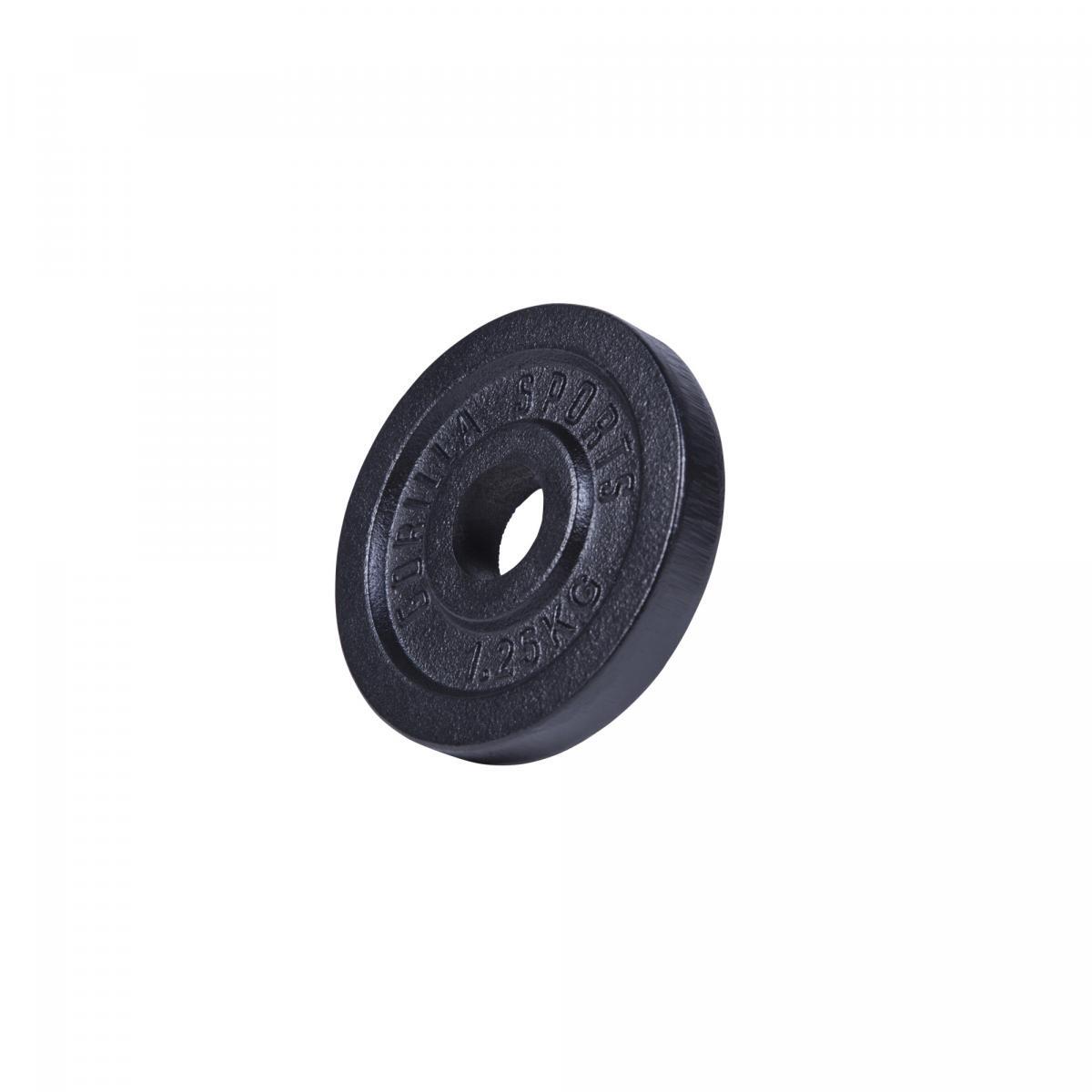 Obciążenie (0,5-30 kg) 31mm talerz żeliwny czarny Gorilla Sports 3/5