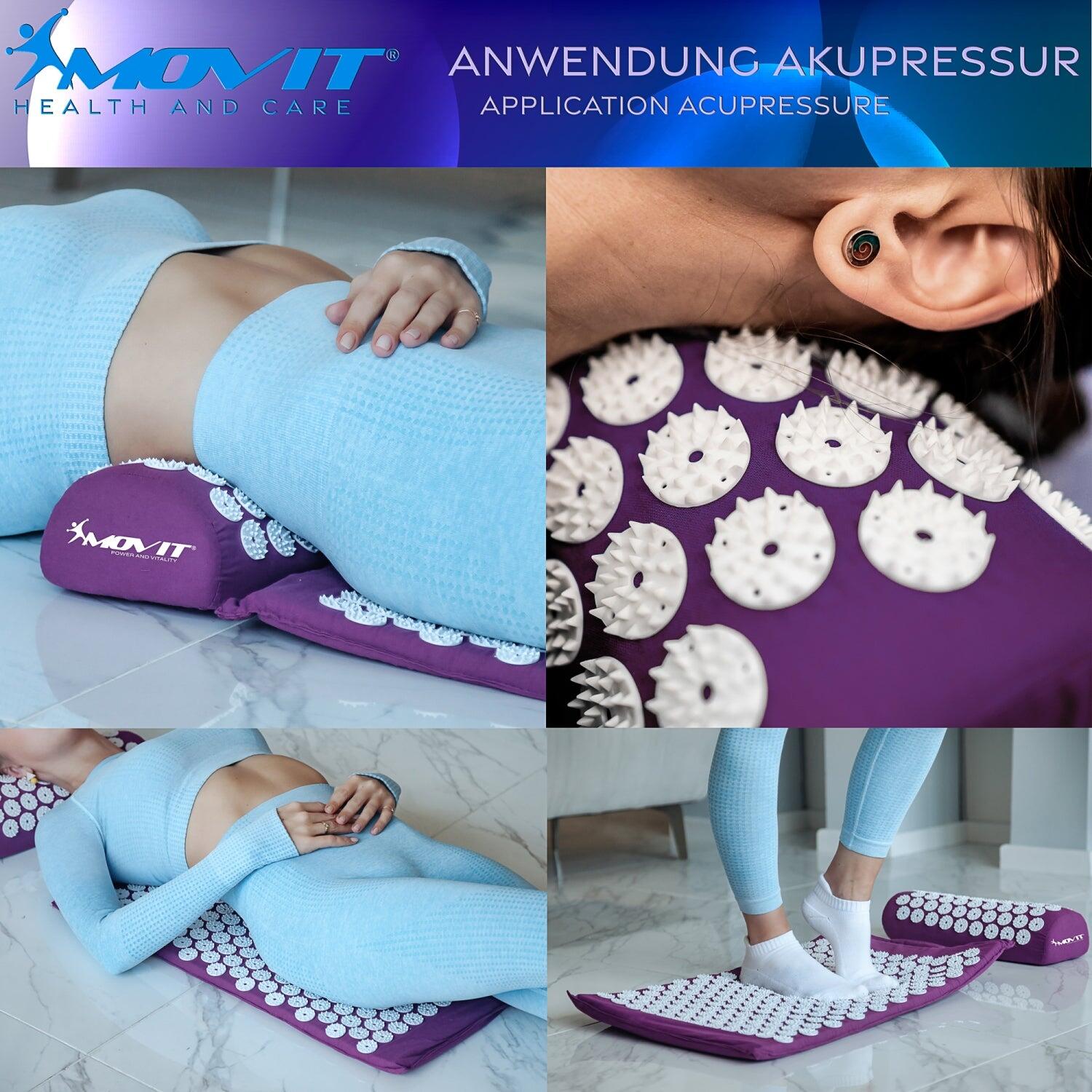 Fitness akupresurní podložka s polštářem MOVIT 5/7