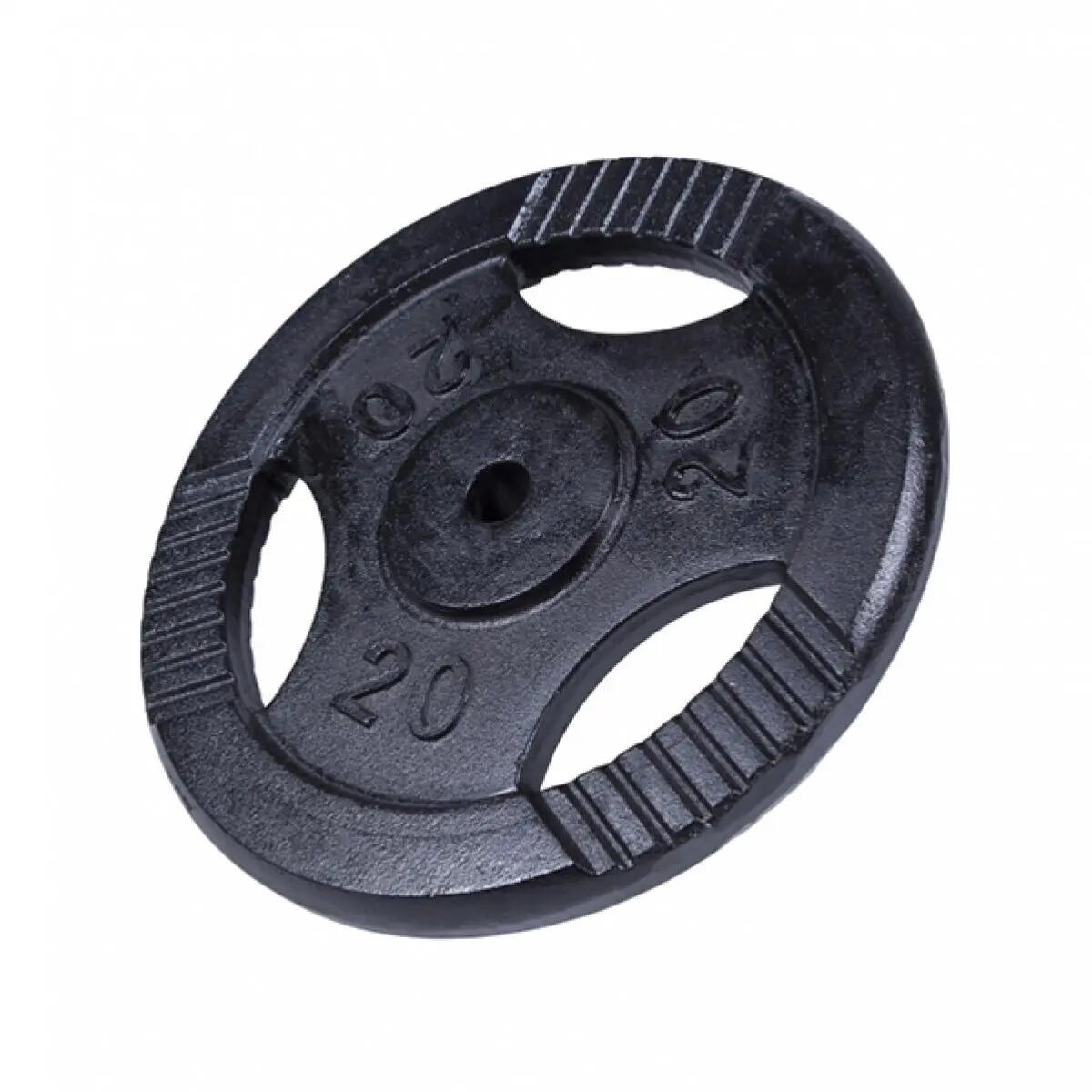 Obciążenie (1,25 - 20 kg) 31mm talerz żeliwny grip z uchwytami Gorilla Sports 7/7