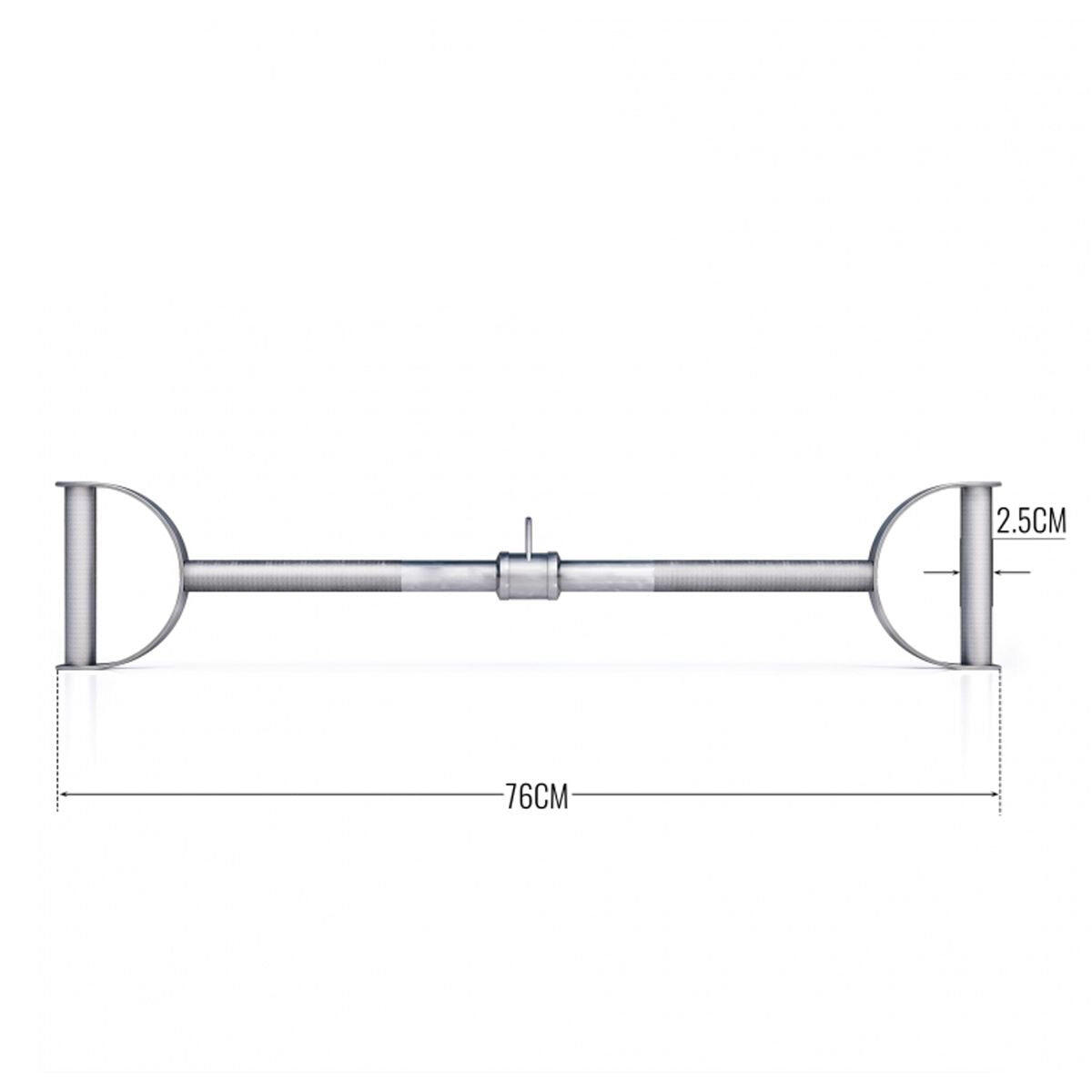 BARRE DE TRACTION DROITE AVEC ARTICULATION PIVOTANTE | ACCESSOIRE MUSCULATION 4/7