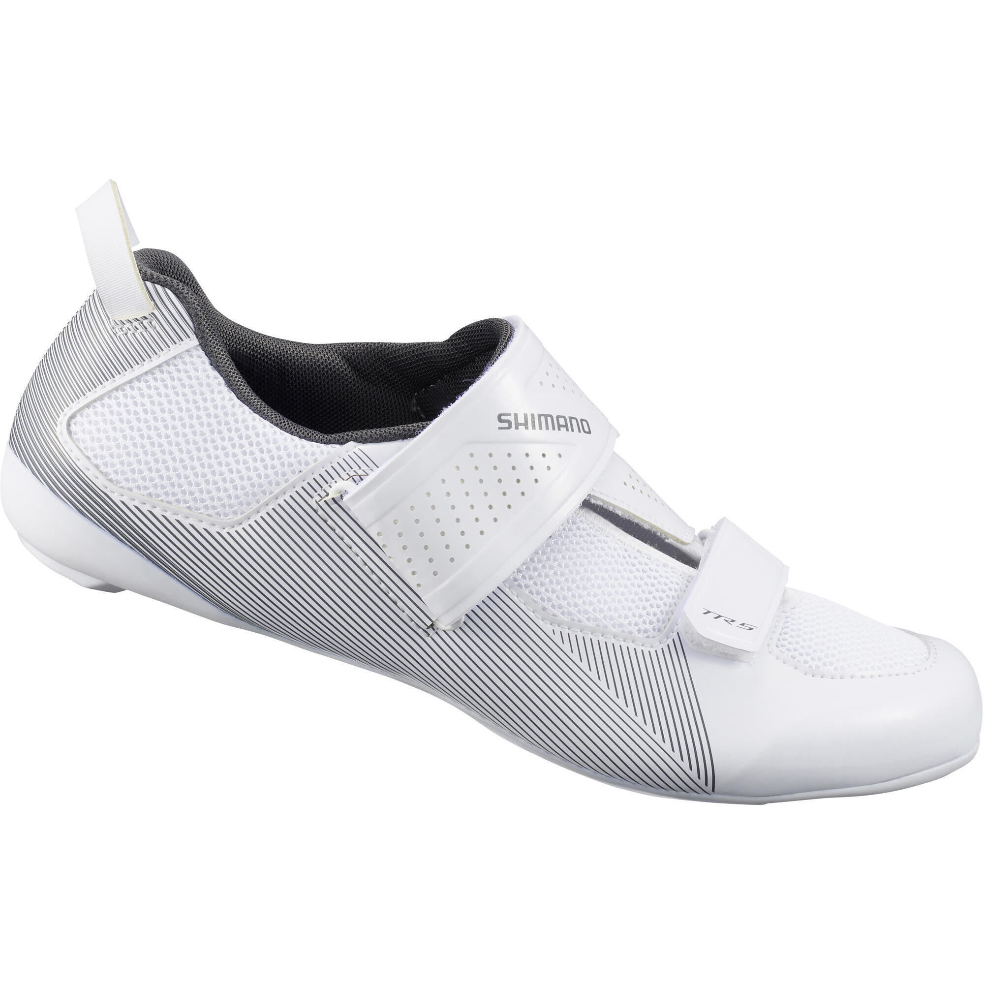 Shimano - Chaussures De Vélo De Triathlon / Course Sh-tr501 - Chaussures De Sport - Blanc - 48 - Decathlon