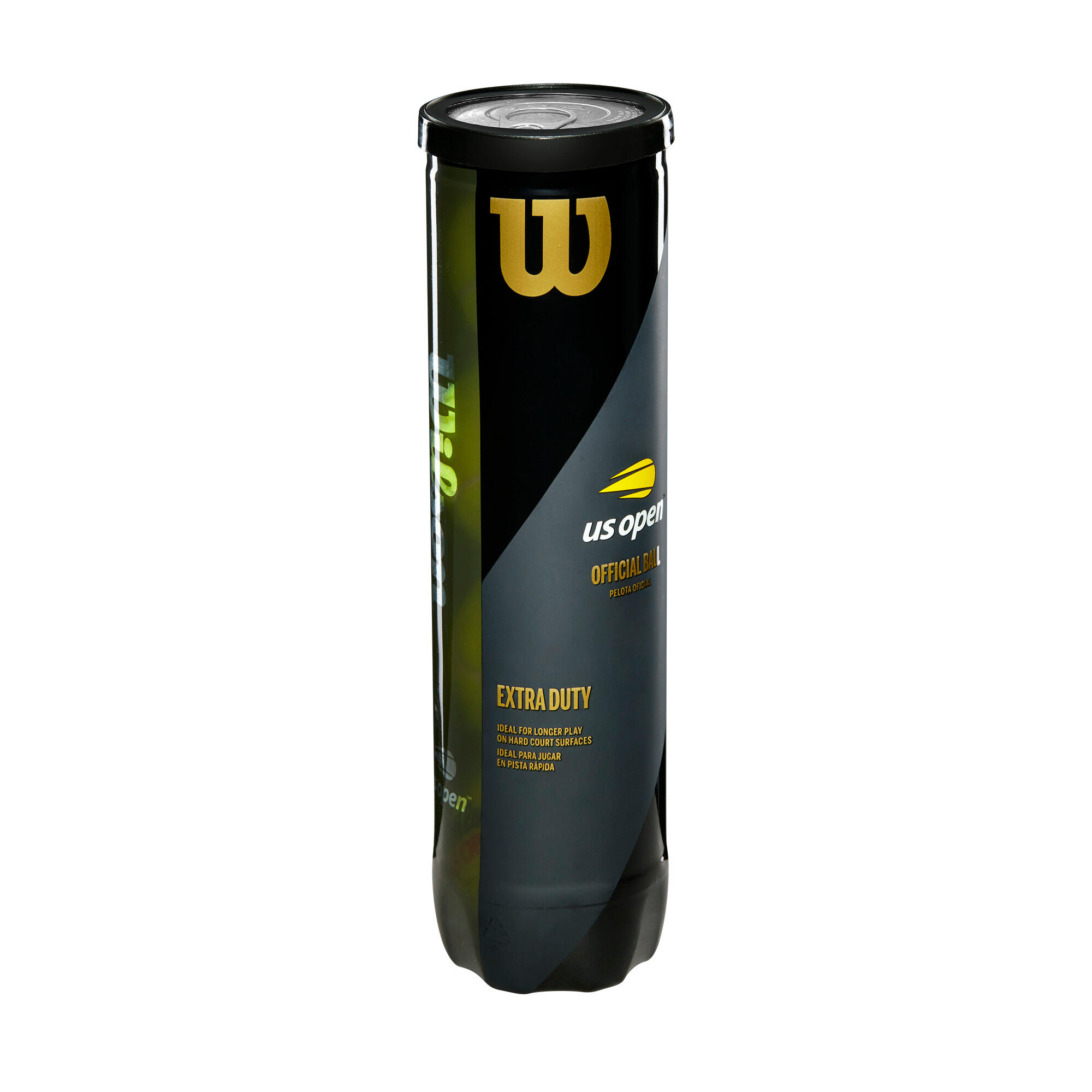 WILSON US Open zwart - blik 4 tennisballen 3/3