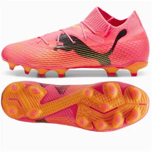 Botas de fútbol FUTURE 7 PRO FG/AG PUMA Sunset Glow Black Sun Stream Pink Orange 2/7