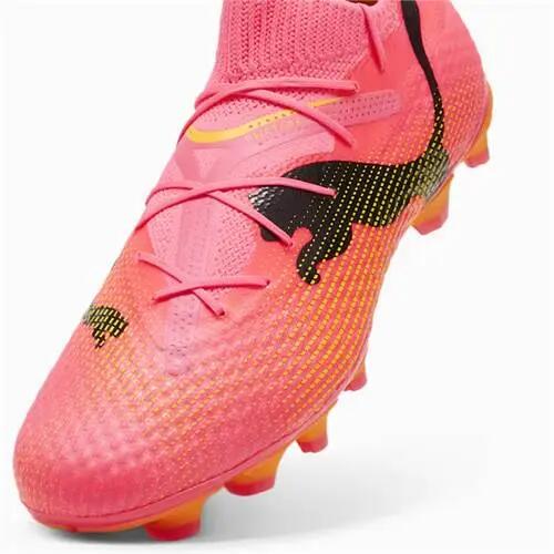 Botas de fútbol FUTURE 7 PRO FG/AG PUMA Sunset Glow Black Sun Stream Pink Orange 3/7