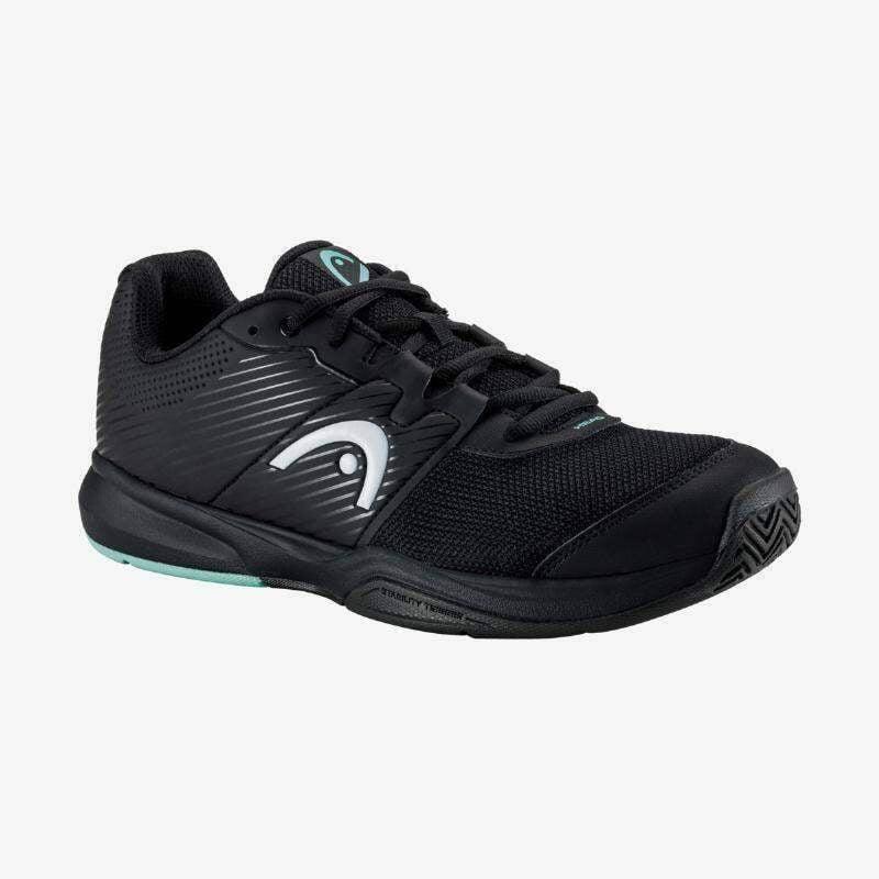 Zapatillas de Tenis Hombre Head Revolt Court Color Negro/Turquesa. Transpirables 1/6