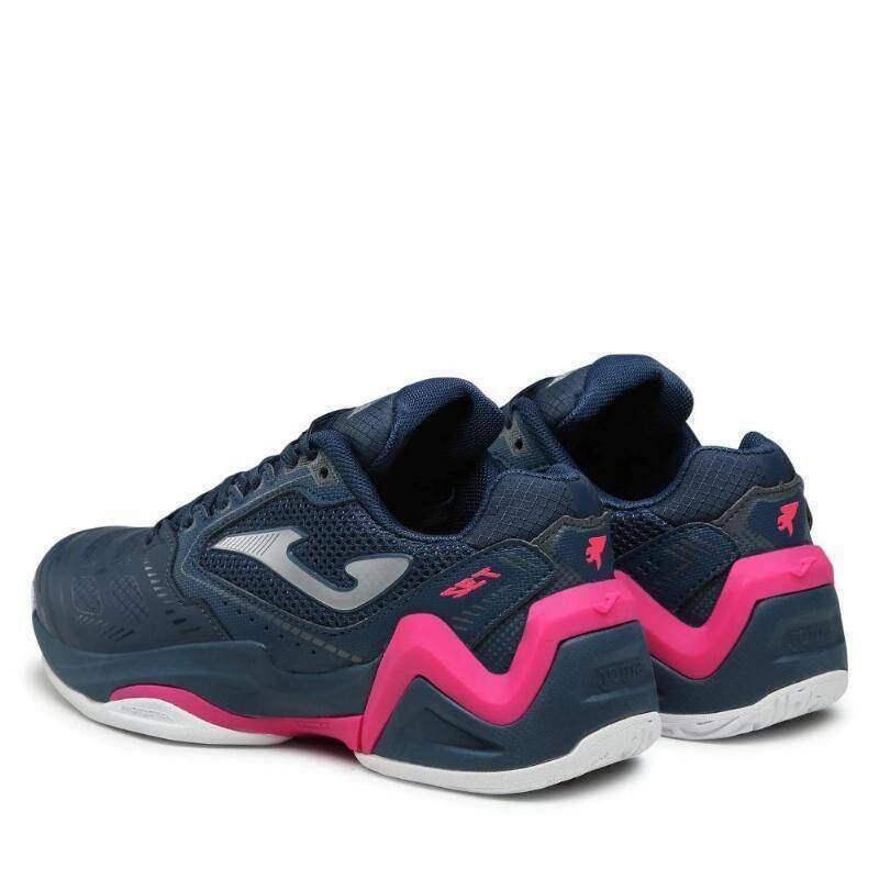Scarpe Da Padel Joma T.Set 2303 Navy Pink Per Donna – In Materiale Sintetico, Chiusura A Lacci, Tacco Piatto