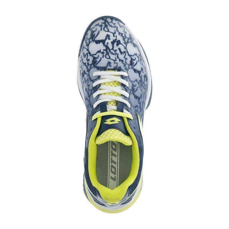 Chaussures Femme Lotto Superrapida 200 Iii Bleu Et Jaune 217301 9fs 3/6