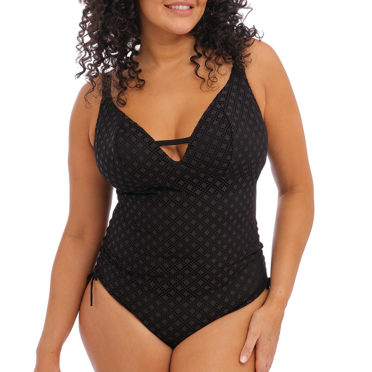 Elomi - Maillot 1 Pièce Grande Taille Sans Armatures Bazaruto - Maillot De Bain 1 Pièce - Noir - Decathlon