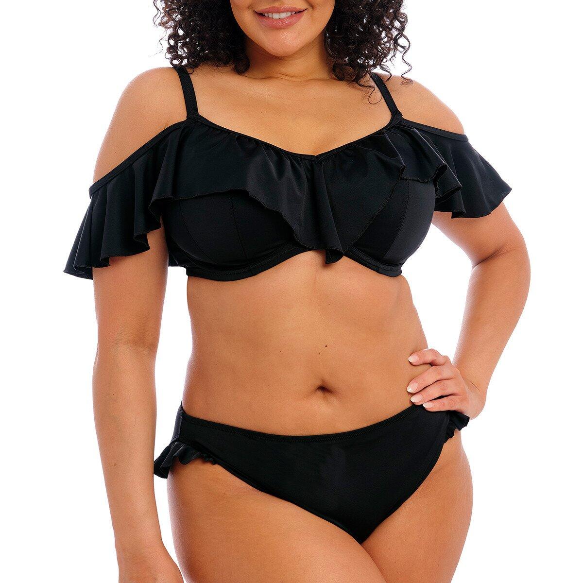 Costume da bagno a vela semplice con volant 3/5