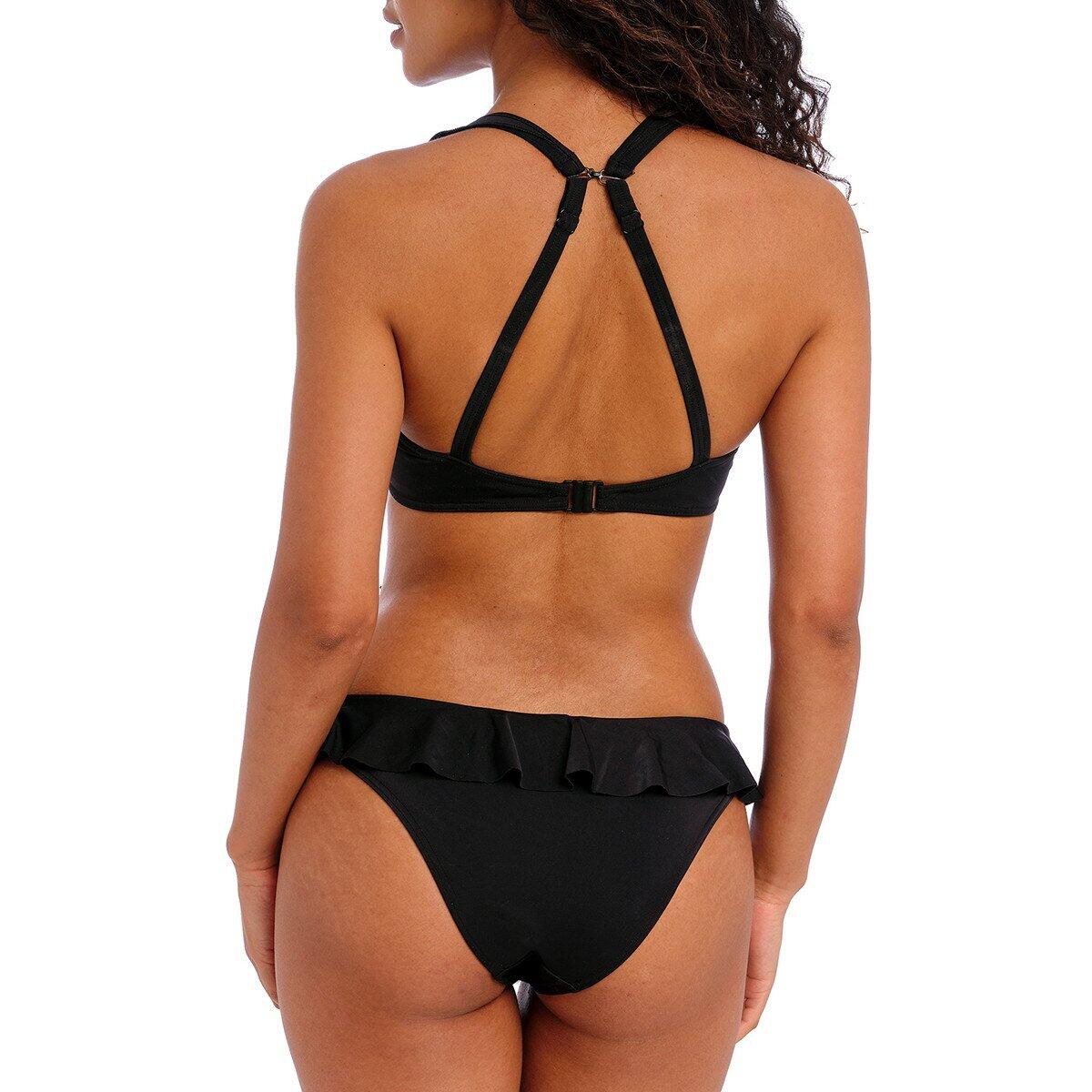 Haut de maillot uni décolleté plongeant à volant Jewel cove 4/5