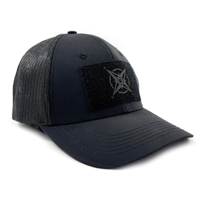 Trucker Cap WASSER- & UV RESISTENT schwarz mit 1 FishXplorer-Patch