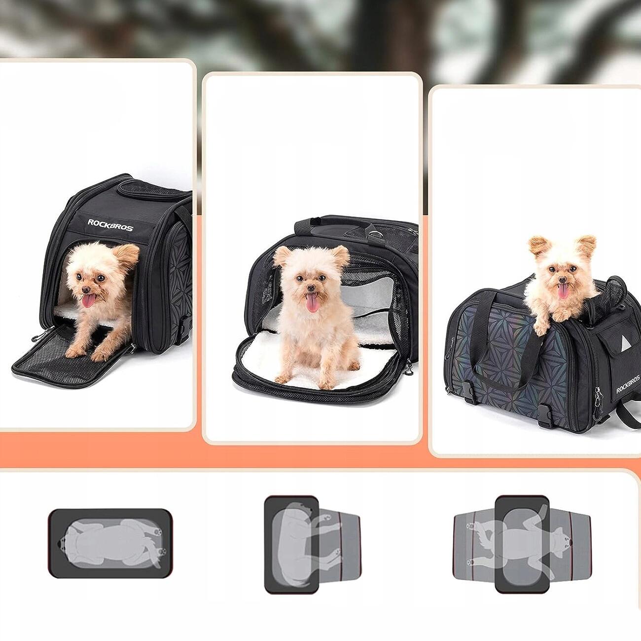 Sac de transport de vélo pour chats et chiens Rockbros 6/7