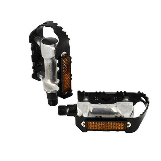 Pédales alu cale-pieds adaptable Optimiz