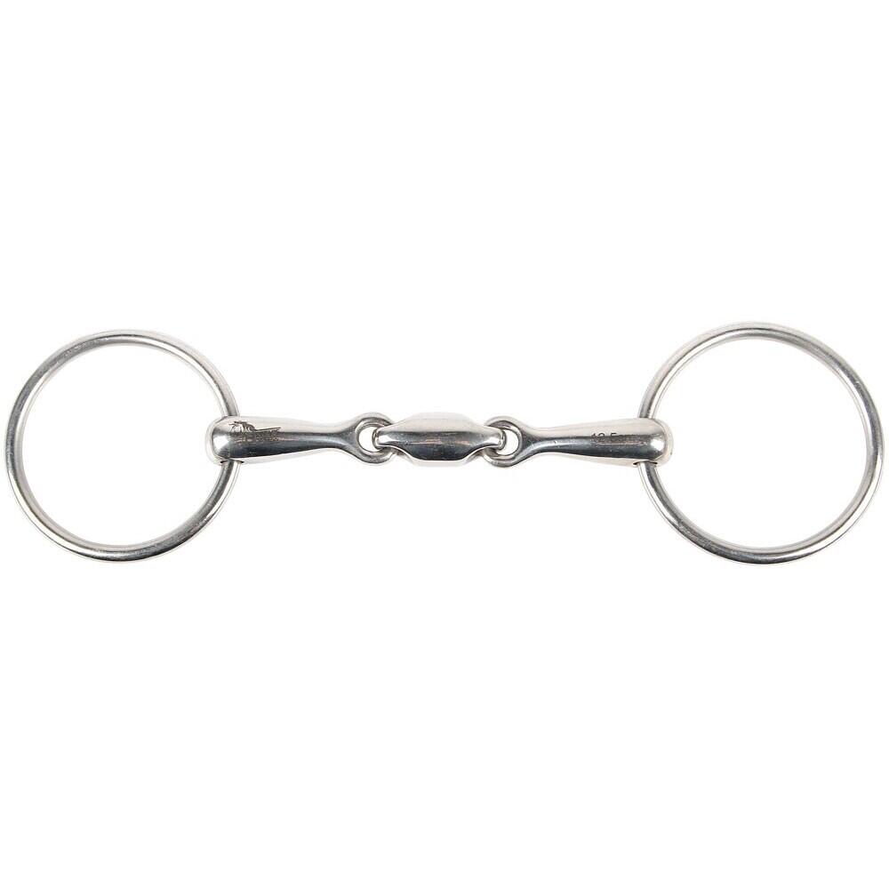 HARRYS HORSE 2-rings bit voor paarden met dubbele pauze Harry's Horse 16 mm