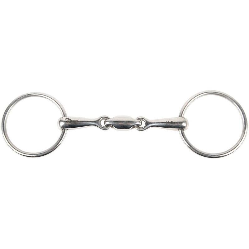 Mors 2 anneaux pour cheval double brisure Harry's Horse 16 mm