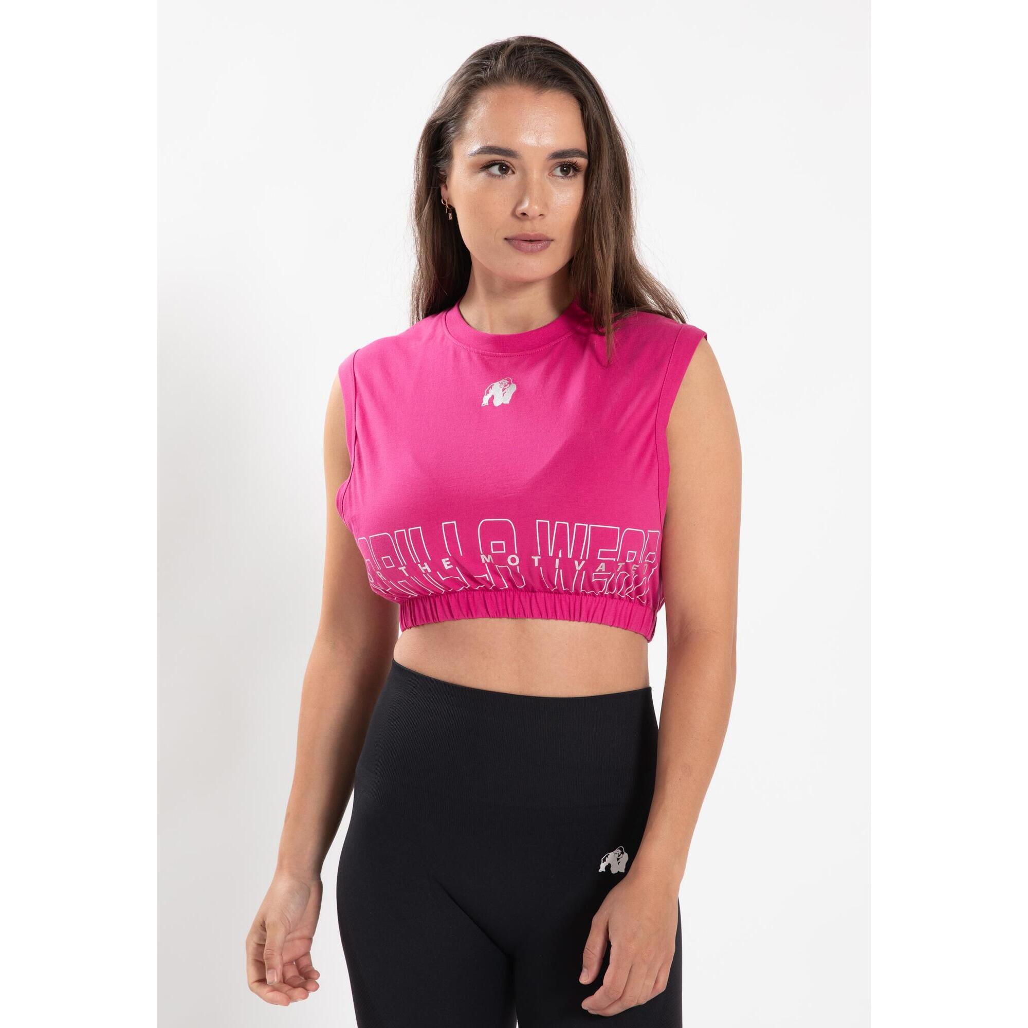 Albion Oversized Crop Top - Pink - XL