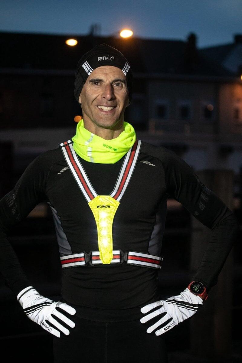 Gants de course unisexe réfléchissants taille M - Runviz Bolt FR 3/4