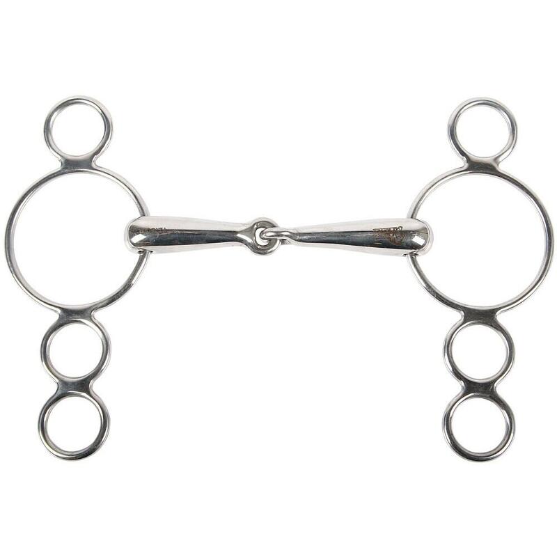 4 rings bit voor enkel paard Harry's Horse 19 mm