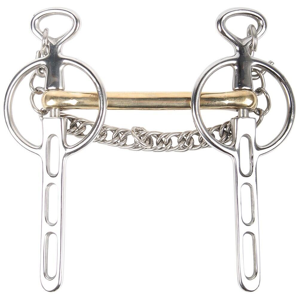 Gebiss Liverpool pour cheval avec 3 passages de rênes Harry's Horse 14 mm 3/3