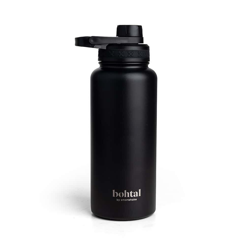 SMARTSHAKE Shakers & Waterflessen - Bohtal Geïsoleerde Sportfles (960ml) - Zwart