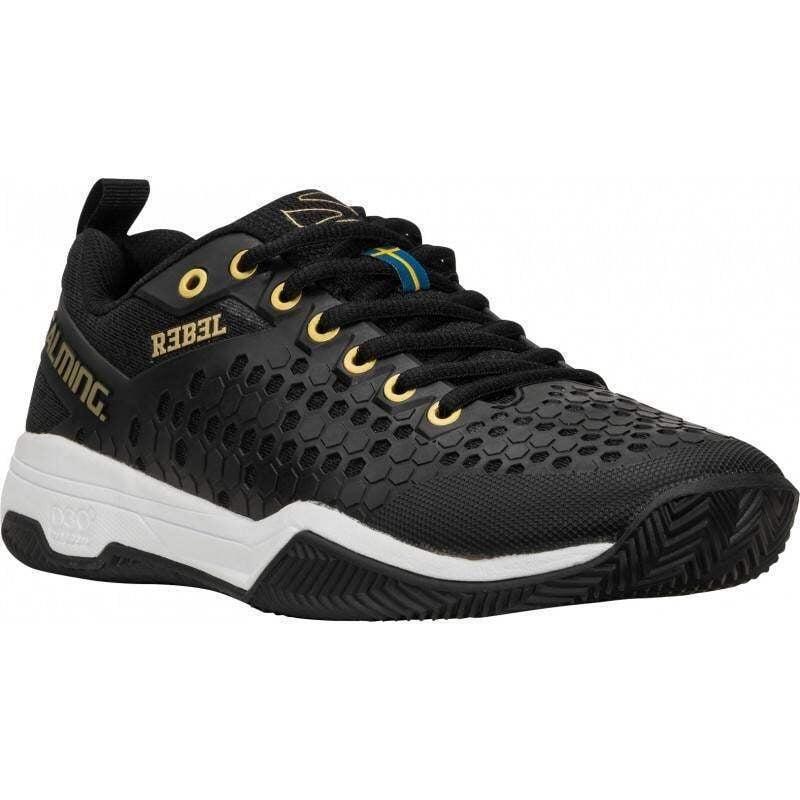 Zapatillas Salming Rebel Negro Blanco Dorado 4/5