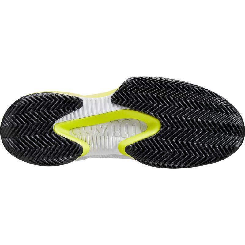 Scarpe Da TennisUomo Wilson Kaos Swift 1.5 Clay Grigio Giallo 5/5