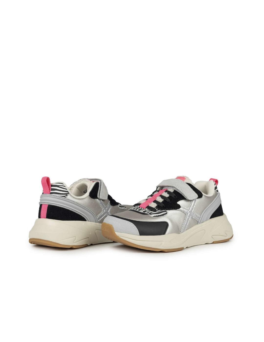 Zapatillas para Niña Munich Mini track vco 99  Plateado 4/5